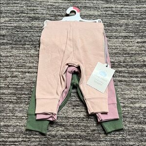 Cloud Island Girl’s Leggings Set - Green and Pink Size Newborn